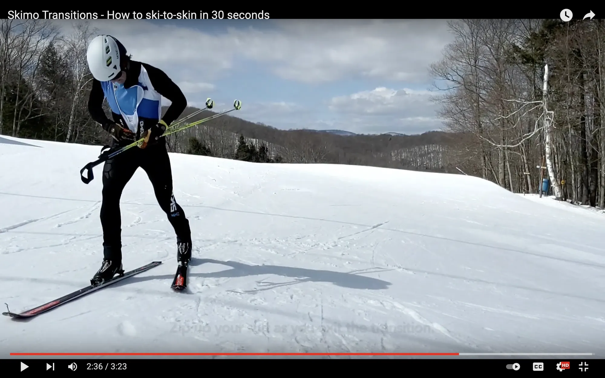 Skimo Transitions: From SKI TO SKIN in 30 seconds